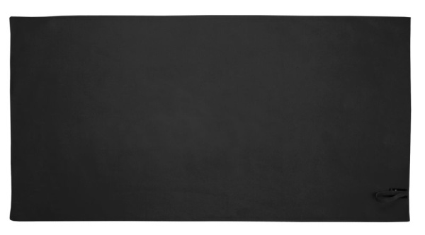 Спортивное полотенце Atoll Large, черное, 70х120 см