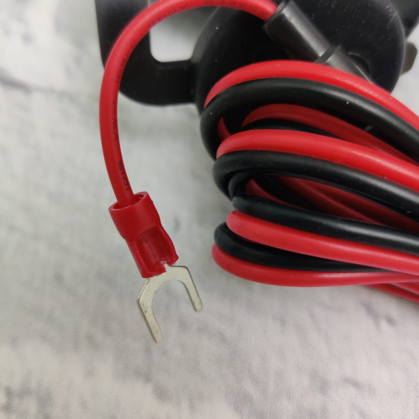 Мото прикуриватель на руль Dual USB 12V/светодиодный Водонепроницаемый (мопед, скутер)