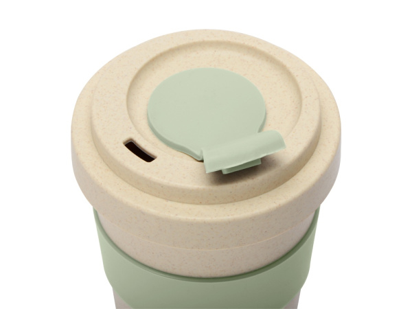 Стакан из пшеничного волокна «Flava», Цвет бежевый/зеленый оливковый