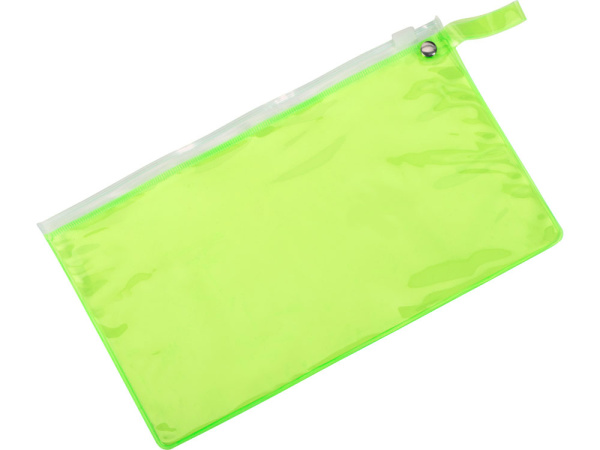 Пенал «Веста», Цвет зеленое яблоко прозрачный/белый