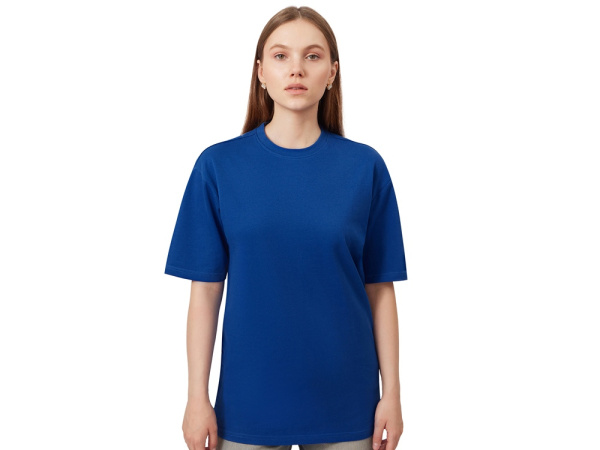 Футболка из френч терри «Warsaw», унисекс, Размер XS, Цвет синий классический