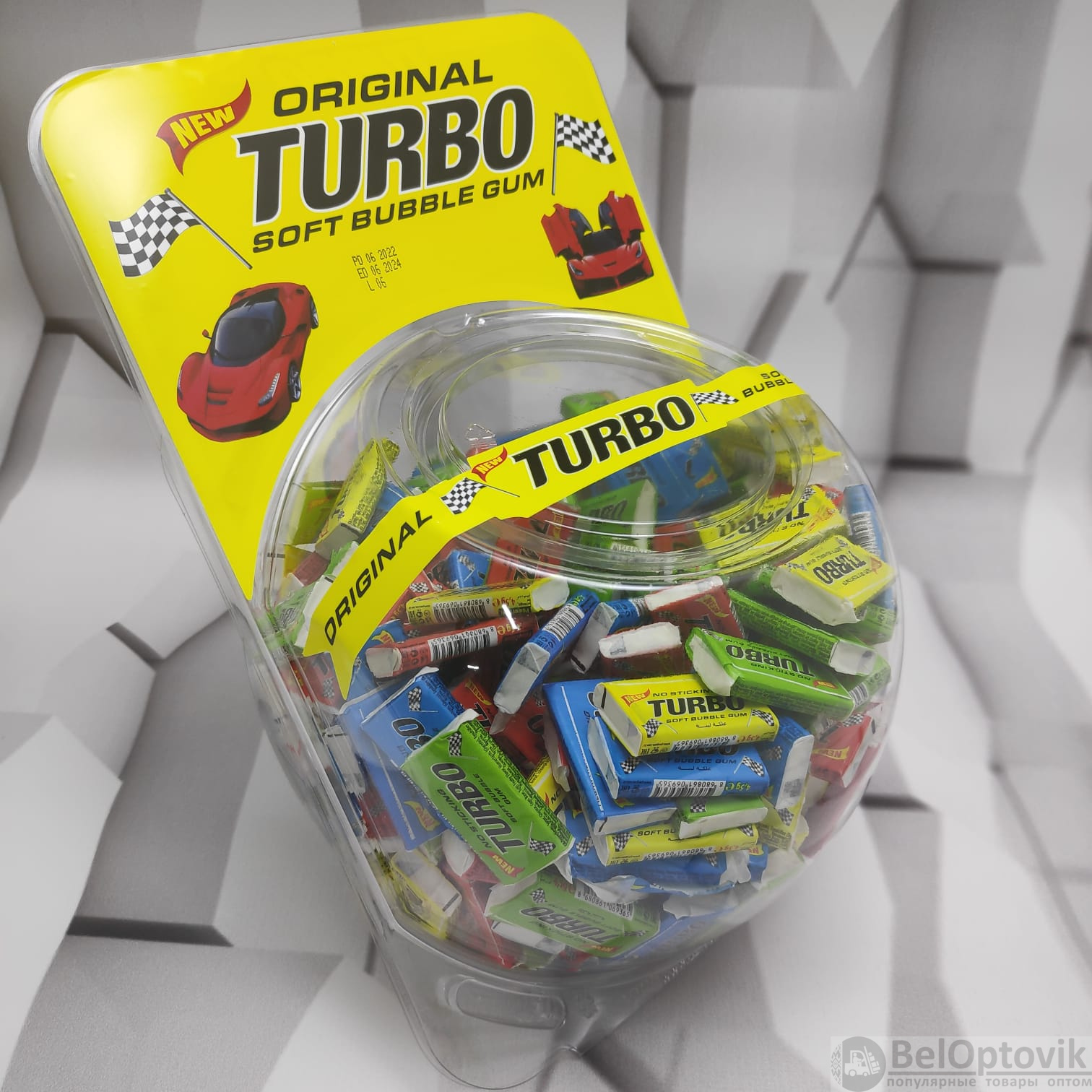 Блок жевательных резинок Turbo Xtreme, 300 шт. (BIG BOX сфера) (арт:  po-20432) от 1 715 ₽ рублей оптом в Москве