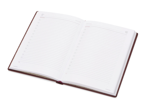 Ежедневник недатированный А5 «Velvet», Размер A5, Цвет бордовый