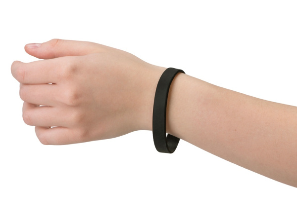 Силиконовый браслет «Forest», Цвет черный