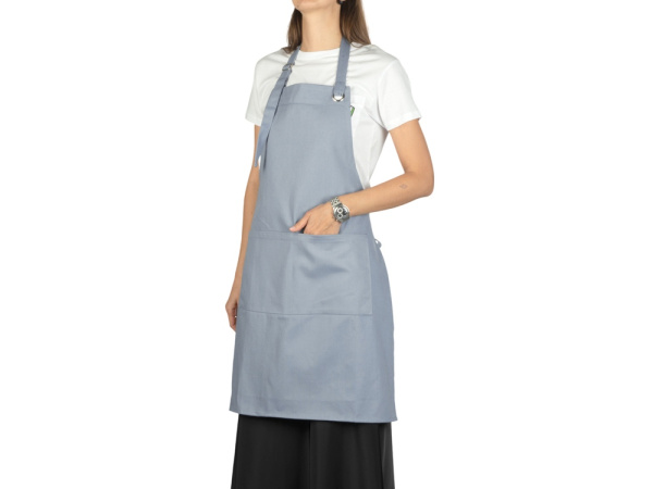 Хлопковый фартук с карманом «Delight», Цвет серый антрацит