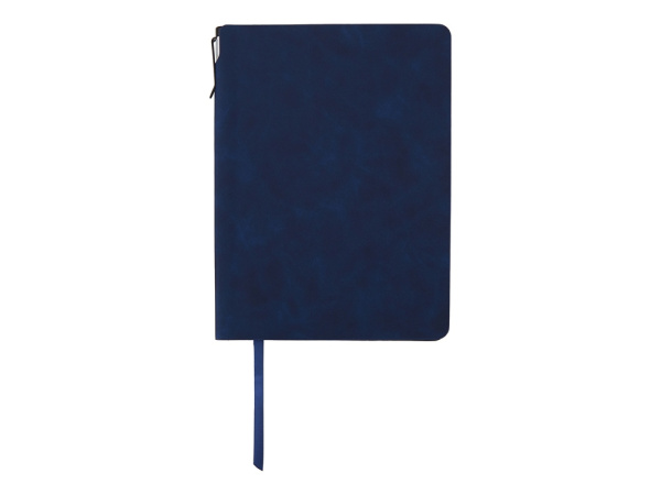 Блокнот в гибкой обложке А5 «Notepeno Max», Цвет темно-синий