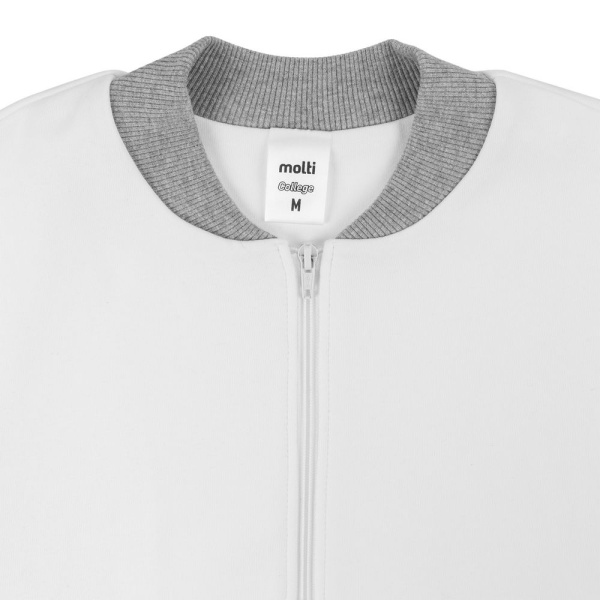 Бомбер College, молочно-белый, XS–XXL