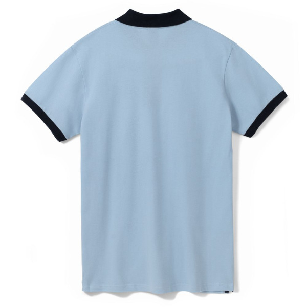 Рубашка поло Prince 190, голубая с темно-синим, XS–XXL