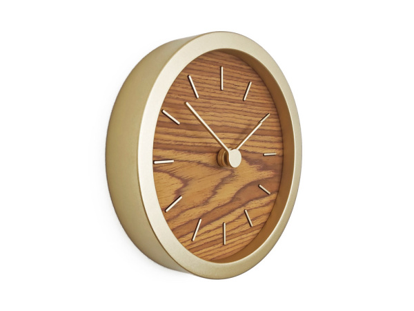 Часы настенные Bronco «Gracie» XS, Цвет золотистый, дерево
