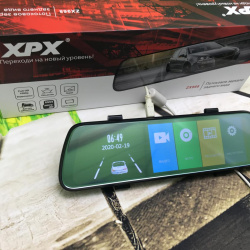 (Оригинал Корея) Зеркало - видеорегистратор XPX® ZX968 (в  комплекте с  двумя камерами дорога+задний