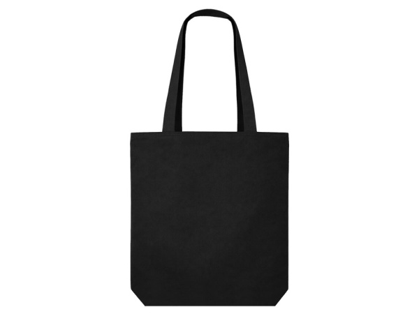 Сумка на молнии Zipper Neo из хлопка 280 г c карманом на молнии спереди, Цвет черный