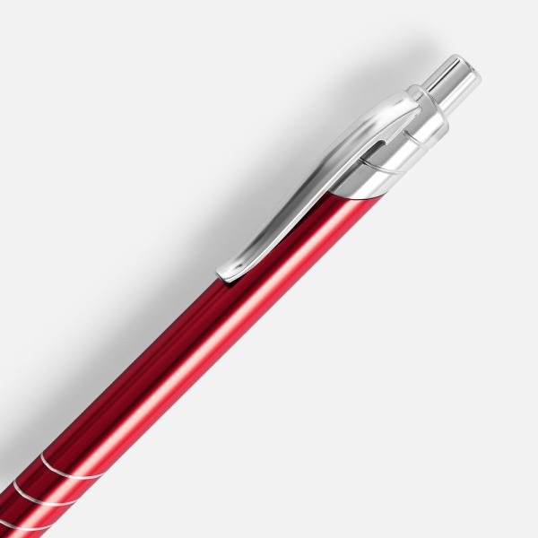 Ручка шариковая Undertone Metallic, красная, 14,5х1 см