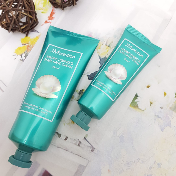 Набор подарочный: Крем для рук JM Solution Hand Cream 50 ml + 100 ml С морским коллагеном Marine Lum