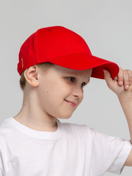 Бейсболка детская Capture Kids, красная, 52-54