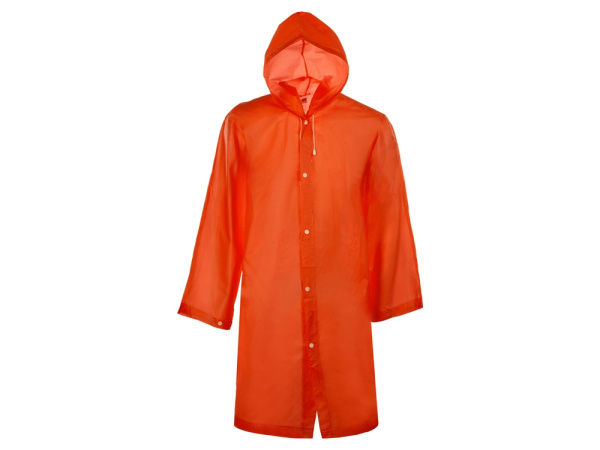 Дождевик «Hawaii light» c чехлом унисекс, Размер XL-2XL, Цвет красный