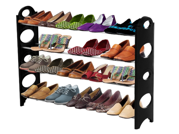 Полка - шкаф (органайзер) для хранения обуви 4 Tier Shoe  Rack (Шу Рек 4 полки)