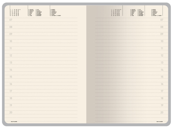 Ежедневник недатированный А5 «Megapolis Flex», Размер A5, Цвет серебристый