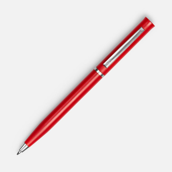 Ручка шариковая Euro Chrome, красная, 13,3х0,8 см
