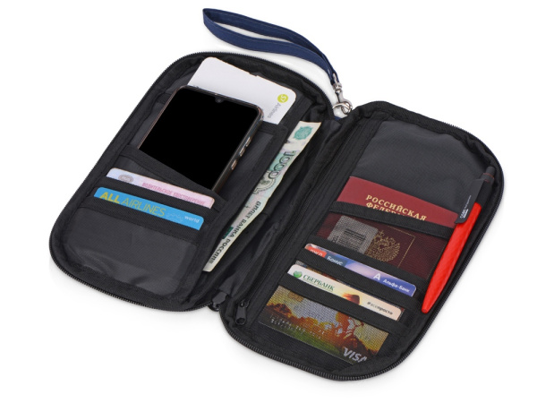 Органайзер для документов «Keep Safe», Цвет темно-синий