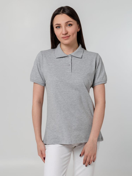 Рубашка поло женская Virma Stretch Lady, серый меланж, S–XL