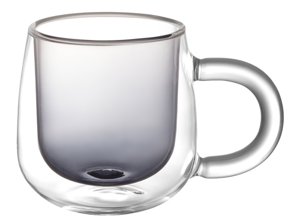 Кружка с двойными стенками и градиентом «Fog», Цвет черный