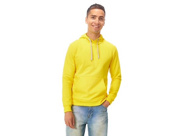 Толстовка "Stream" с капюшоном, унисекс, Размер 2XL, Цвет желтый