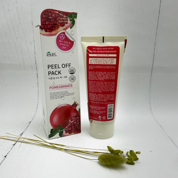 Маска плёнка EKEL Peel-Off Pack Pomegranate с экстрактом граната, 180 мл