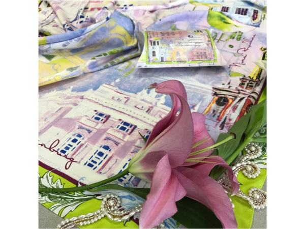 Платок «Я горожанка», Цвет разноцветный