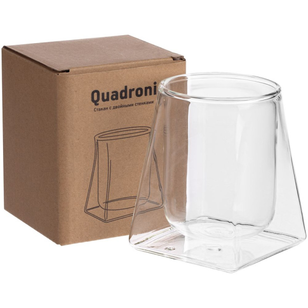 Стакан с двойными стенками Quadroni