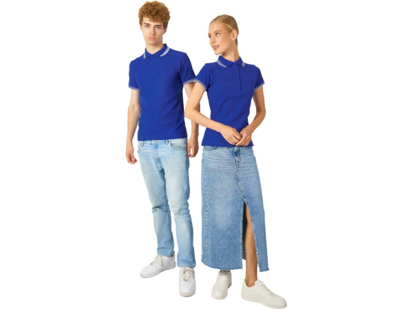 Рубашка поло "Erie" мужская, Размер XL, Цвет синий классический/белый