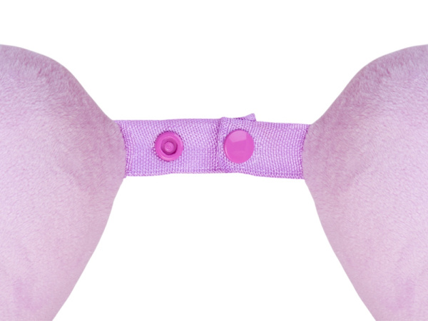 Подушка для путешествий с эффектом памяти «Basic», Цвет розовый