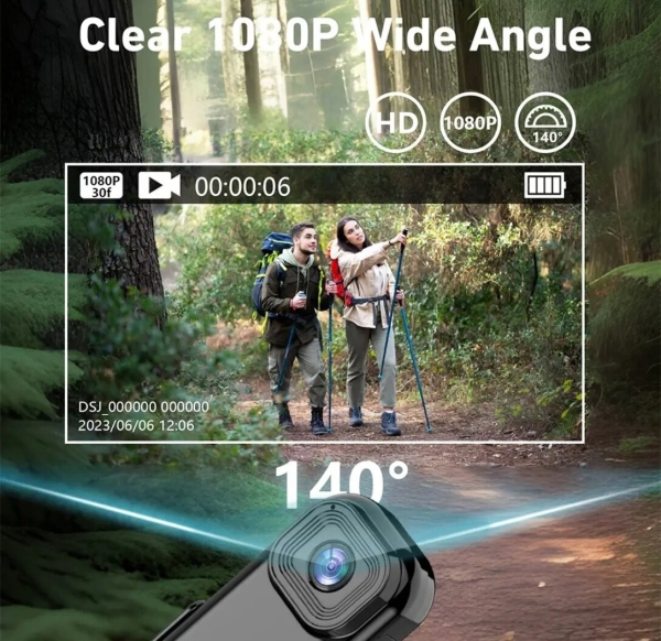 Mini video sport camera  1080 Full HD, 400 mAh