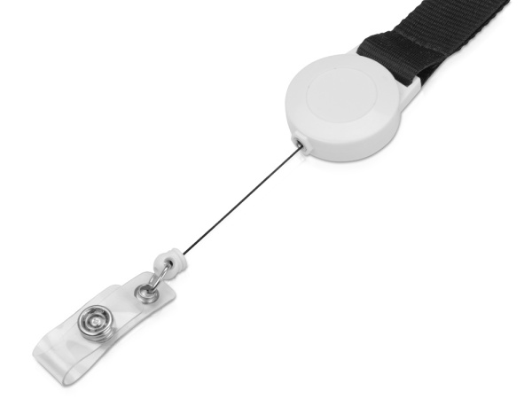 Ланьярд с ретрактором, Цвет черный