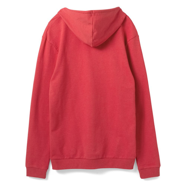 Толстовка с капюшоном унисекс Hoodie, красный меланж, XS–3XL