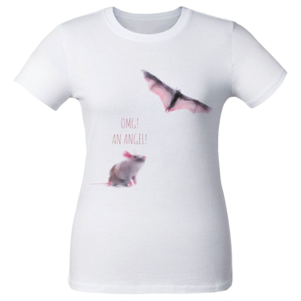 Футболка женская An Angel, белая, S–XL