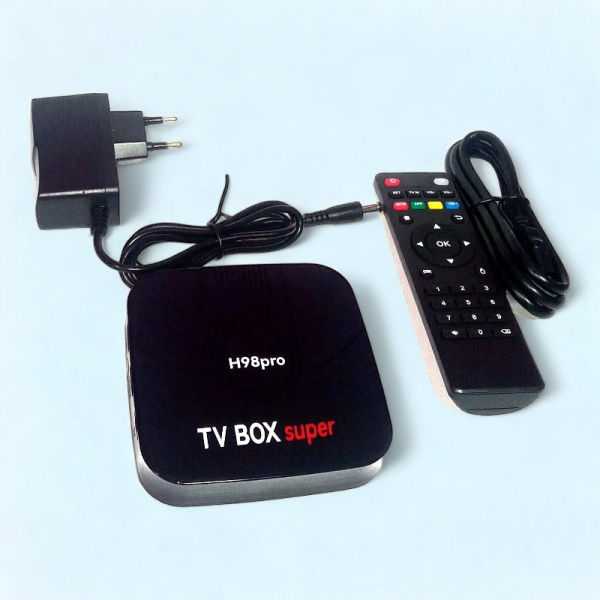 Приставка H98pro TV BOX 4G+64G Wifi Android / Качественная, долговечная и функциональная