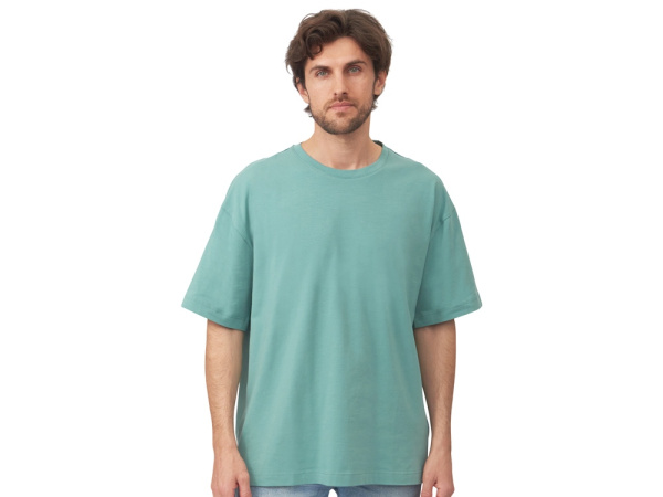 Футболка оверсайз «Vienna» унисекс, Размер XL, Цвет припылено-бирюзовый