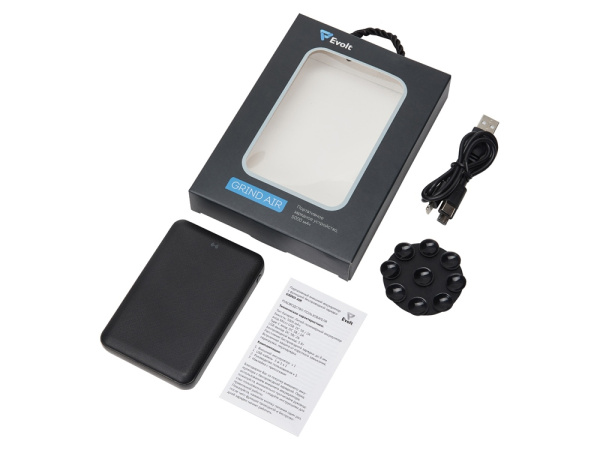 Беспроводной внешний аккумулятор «Grind Air», 5000 mAh, Цвет черный