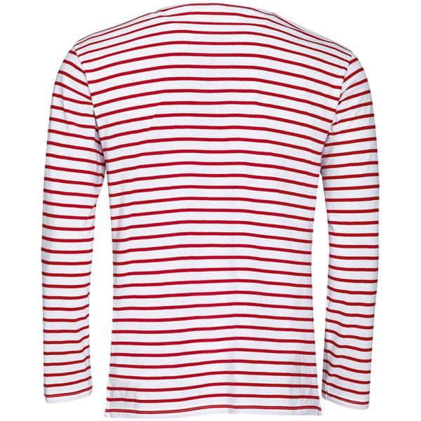 Футболка мужская Marine Men, белая с красным, S–XXL