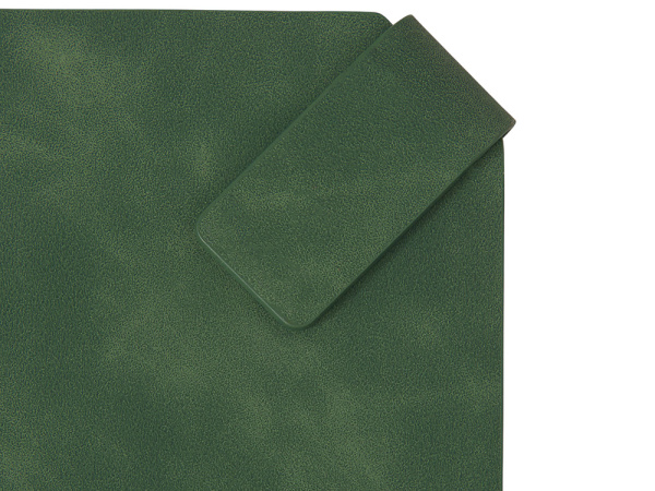 Блокнот А5 с магнитным клапаном в гибкой обложке «Chaplin», Цвет зеленый