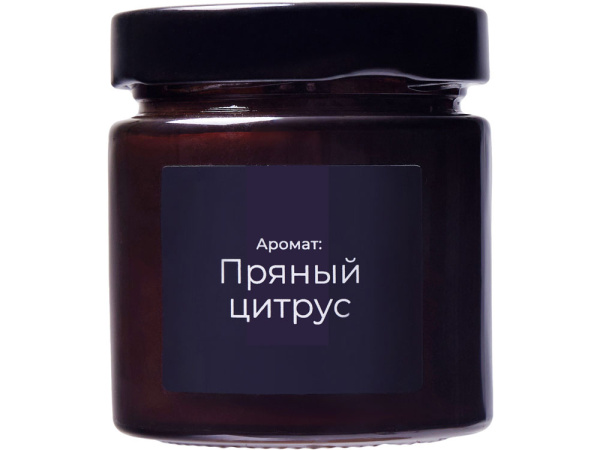 Свеча ароматическая «Noella», пряный цитрус, Цвет коричневый