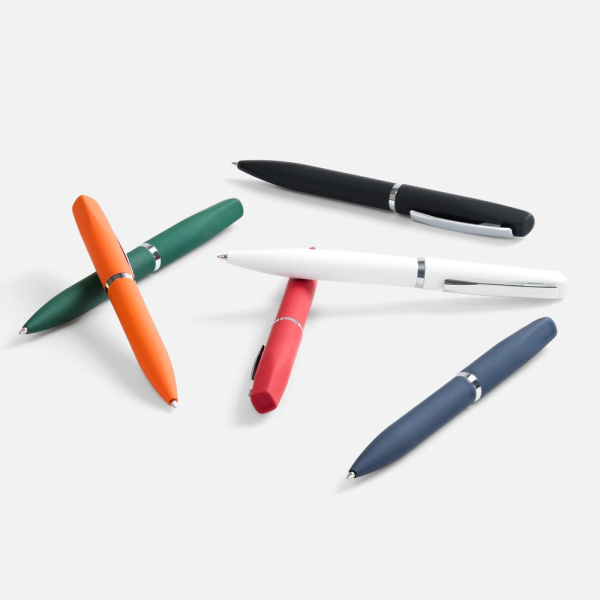 Ручка шариковая Bolt Soft Touch, зеленая, 13,8х1,3 см