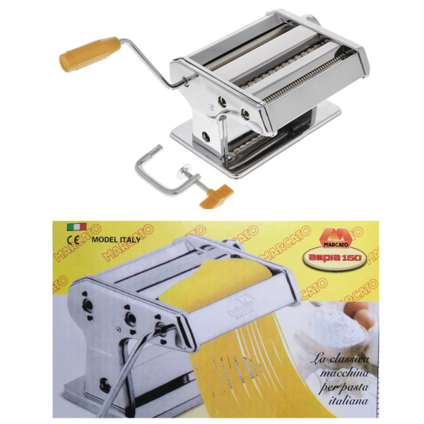 Машинка тестораскаточная Pasta Maker Deluxe для приготовления пасты (лапши) 150мм
