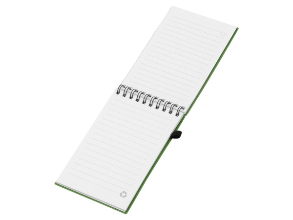 Блокнот «Toledo S» с обложкой из пшеницы и пластика, Размер В7, Цвет зеленый