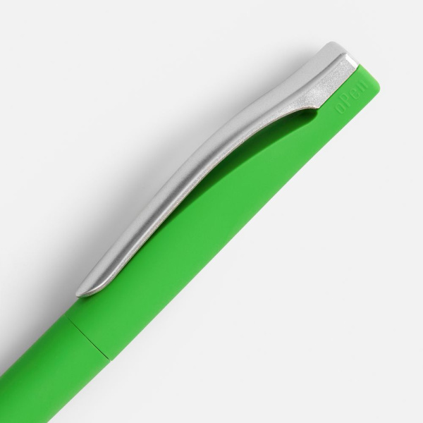 Ручка шариковая Pin Soft Touch, зеленая, 14,5х1,0 см