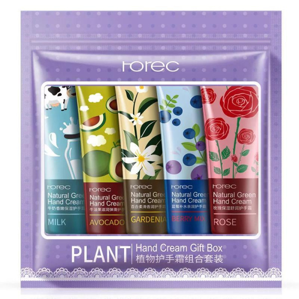 Набор кремов для рук 5 в 1 PLANT Natural Hand Cream Gift Box(5x30g)