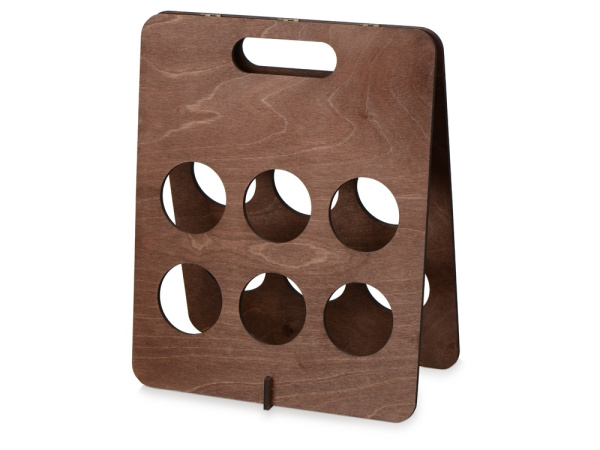 Подставка под винные бутылки «Groot», Цвет красно-коричневый