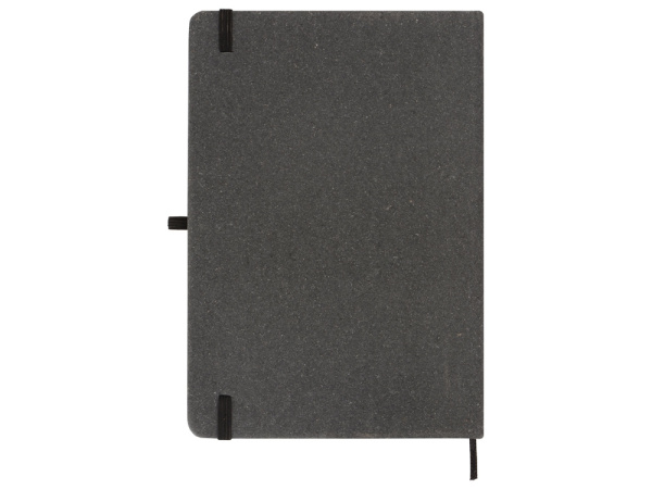 Блокнот А5 «Venera» с обложкой из переработанной кожи, Размер A5, Цвет серый
