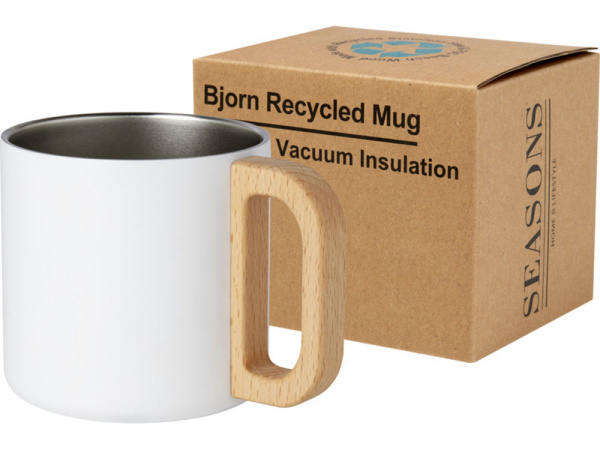 Кружка «Bjorn» с медной вакуумной изоляцией, 360 мл, Цвет белый, натуральный