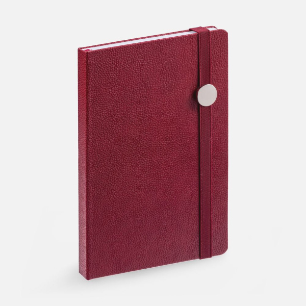 Ежедневник Nova Round, недатированный, красный, 13х21х1,7 см